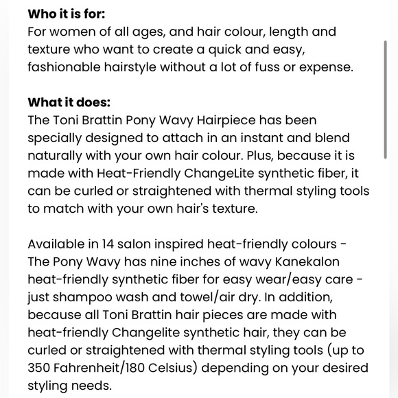 Toni Brattin Pony Braided Wrap Curls Synthetic heat friendly Hair Brown Blonde - Picture 5 of 9